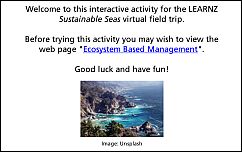 Ecosystem Based Management activity