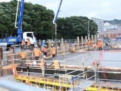 Pouring of the concrete roof spans has started. Image: NZTA.