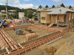 The historic Home of Compassion Crèche on the corner of Buckle St will be restored and relocated. Image: NZTA.
