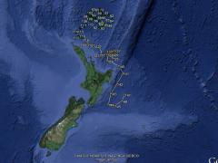3 You can choose to see all the locations where Argo Float #590377 surfaced and uploaded a profile to a satellite.