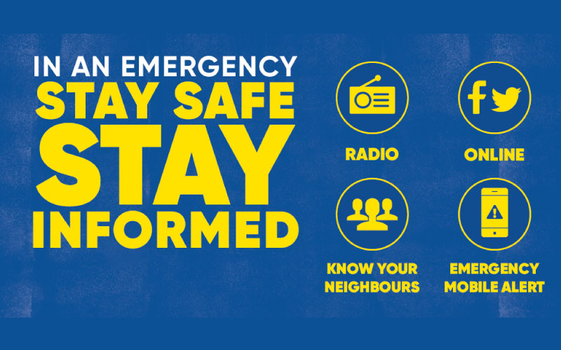 How will you stay informed during an emergency? Image: Civil Defence.