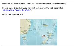 Activity 1 - Finding Your Place in the World Activity 1 - Finding Your Place in the World