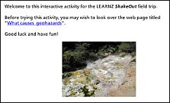 Interactive activity.