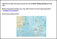 Activity 1 - Finding Your Location Activity 1 - Finding Your Location