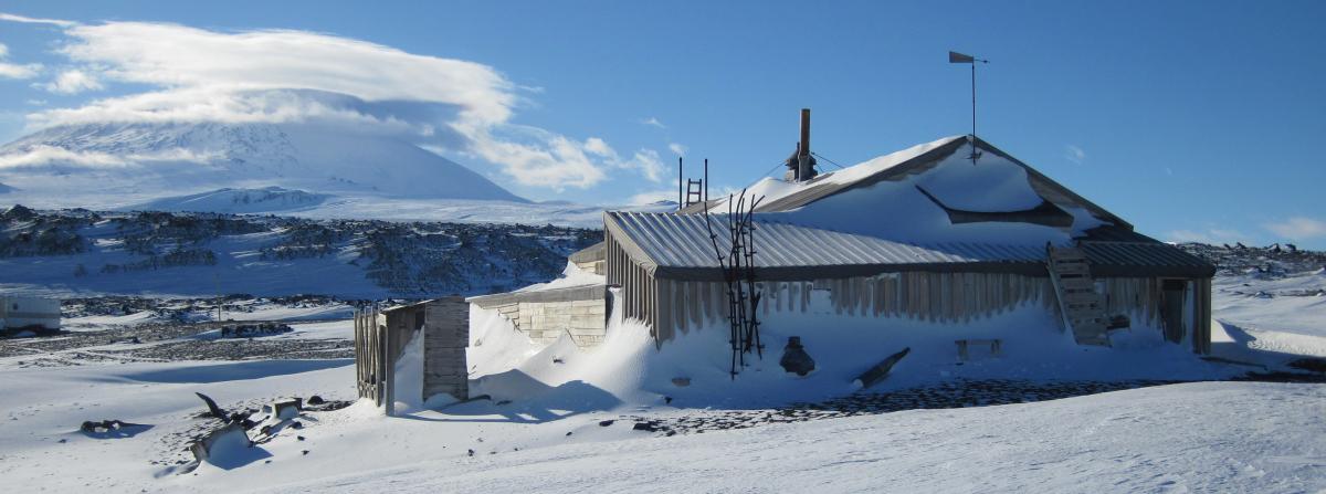 Scott's Terra Nova Hut at Cape Evans. Image: LEARNZ.