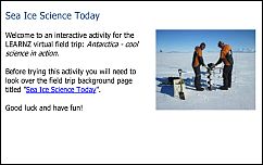 Sea Ice Science Today quiz