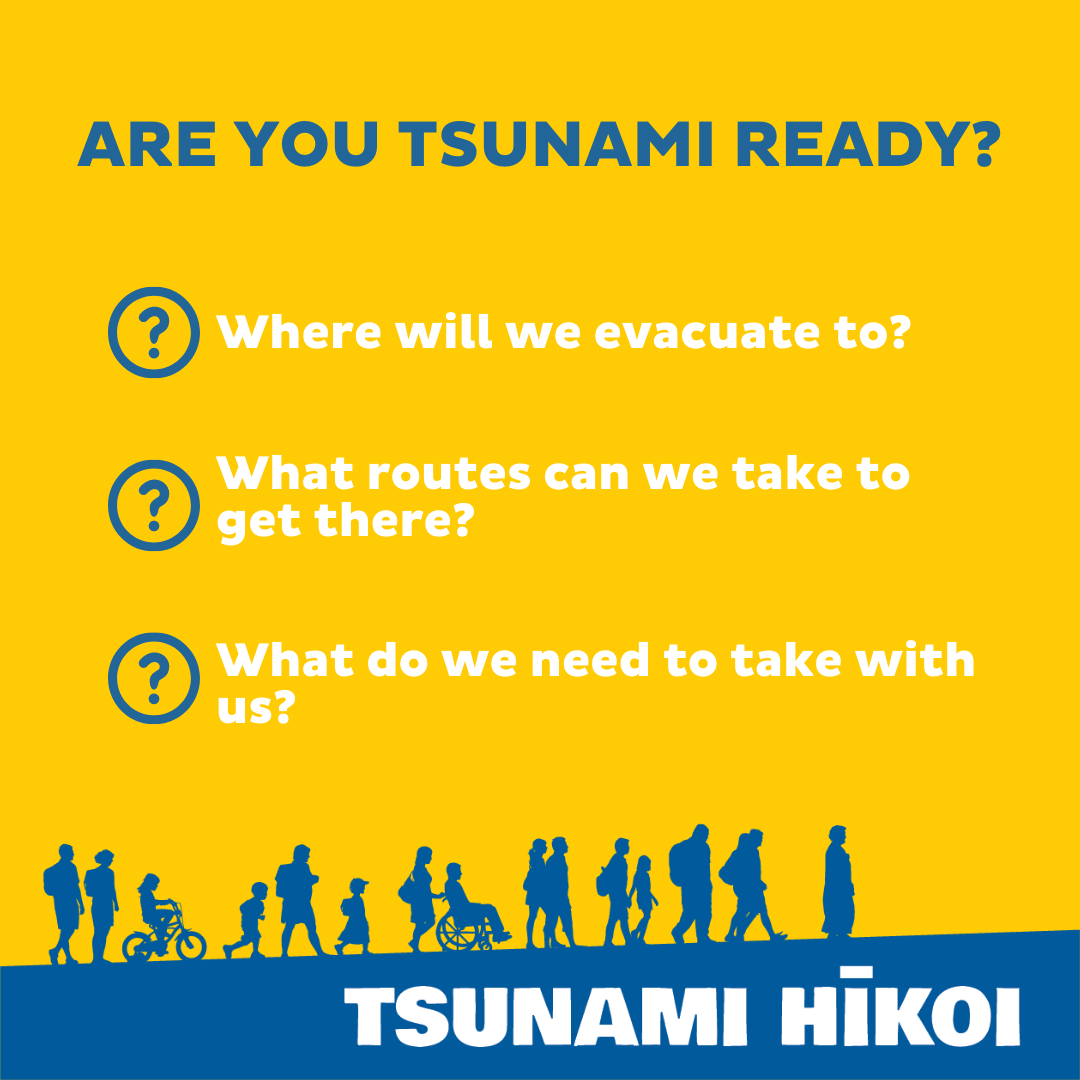 Do you know what to do if there is a tsunami? Image: NEMA.