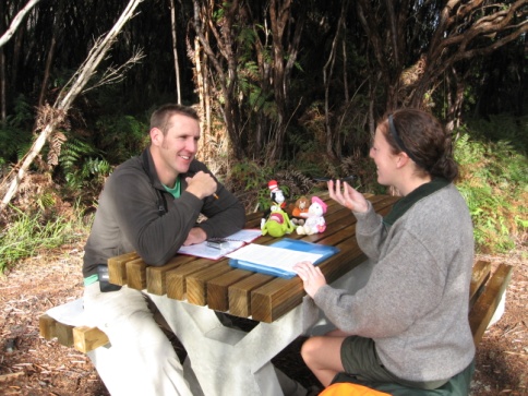 A live audioconference from a field trip location.