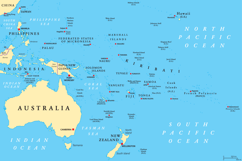 Image: Oceania political map by PeterHermesFurian 