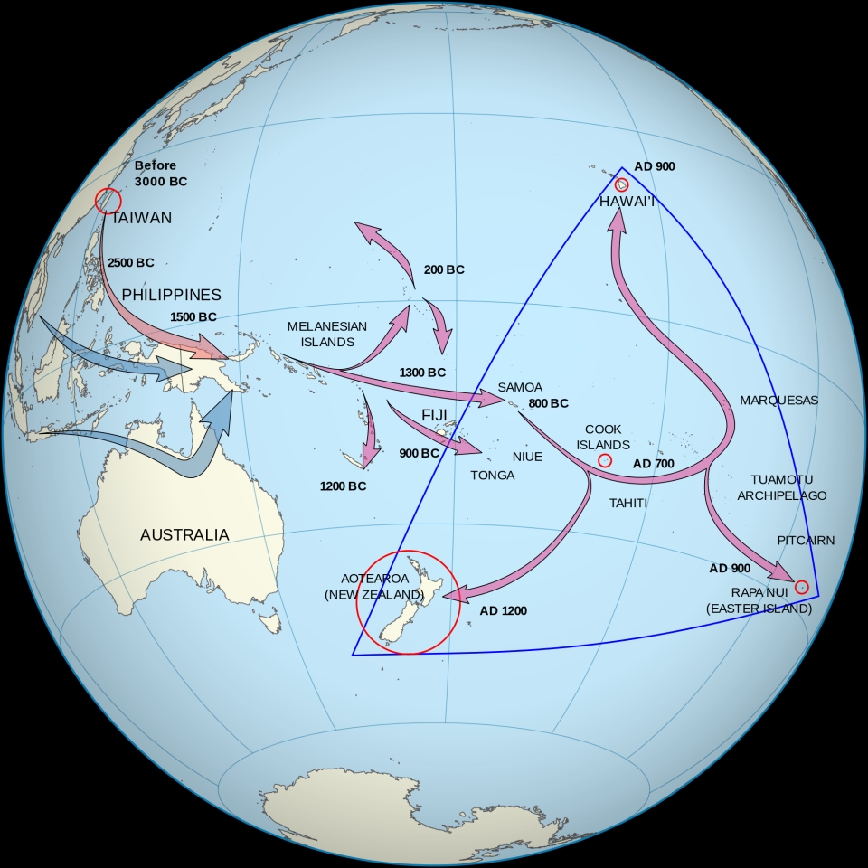 Over many centuries, the ancestors of Māori migrated across the Pacific Ocean, taking place names with them as they went. Image: David Eccles.