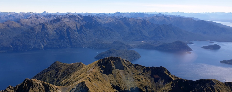 Fiordland is made up of troughs carved by glaciers about 20,000 years ago. Image: LEARNZ.