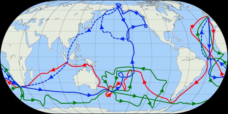 captain cook journey map