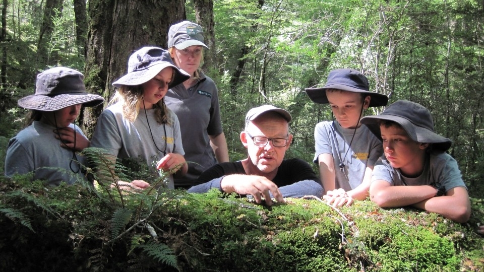 Being in the outdoors lets each of us make connections to the environment. Image: LEARNZ.
