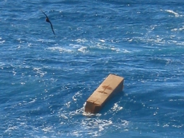 Sometimes Argo Floats are deployed in cardboard boxes to help protect them when they enter the water