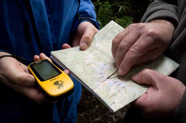 GPS devices are useful for outdoor activities where it is important to know where you are. Image: LINZ.