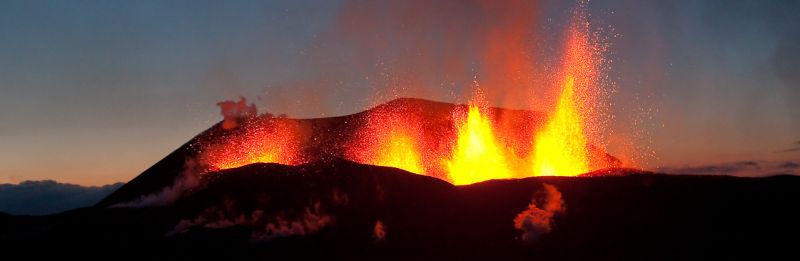 A volcanic eruption in Iceland. Image: Olikristinn.