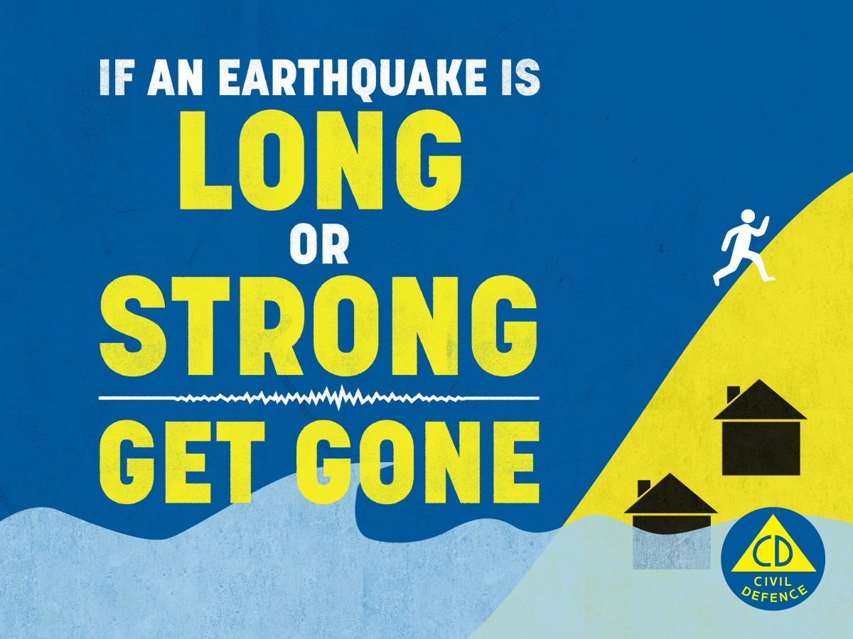 If an earthquake is long or strong get gone!