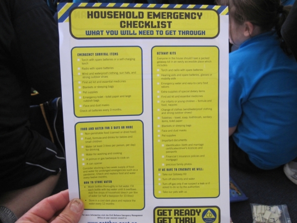Make a plan and create a survival kit to use if there is an emergency. Image: LEARNZ.