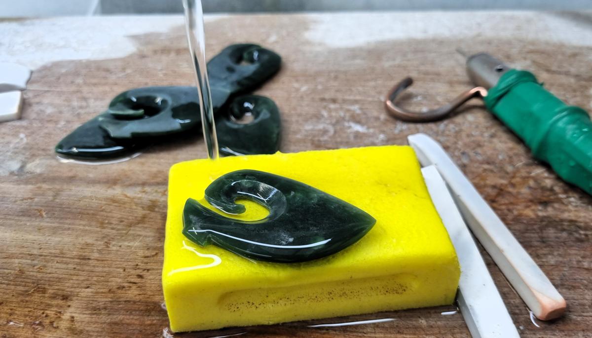 Waewae Pounamu is known for producing authentic, locally carved pounamu. Image: LEARNZ.
