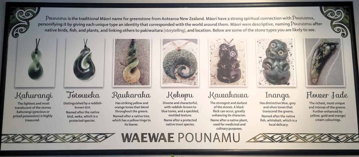 Pounamu guide from the Waewae Pounamu store in Hokitika. Image: LEARNZ.