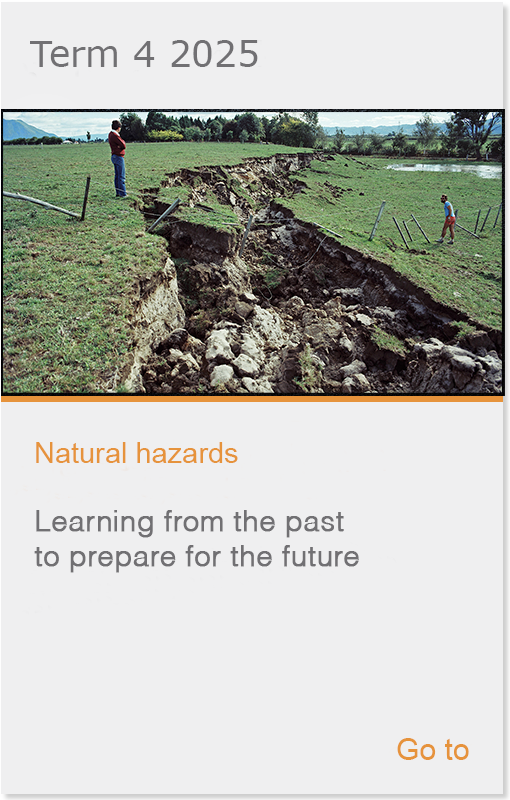 Natural hazards virtual field trip
