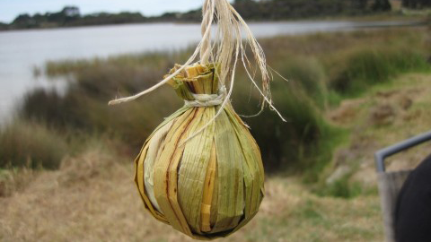 Poi made from natural fibres. Image: LEARNZ.