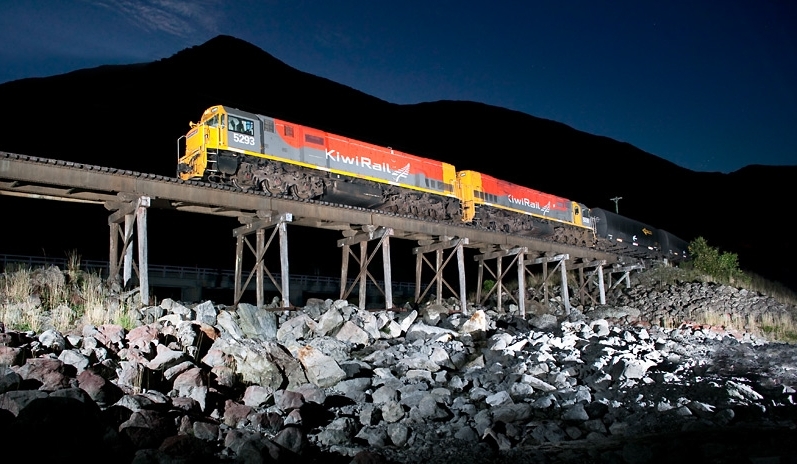Engineers designed a rail network that could operate in New Zealand’s tough terrain. Image: KiwiRail.