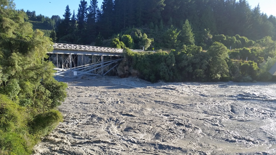 Extreme weather events are likely to increase the number and severity of floods, as well as pollution, erosion, and sedimentation in our awa. Image: Environment Canterbury.