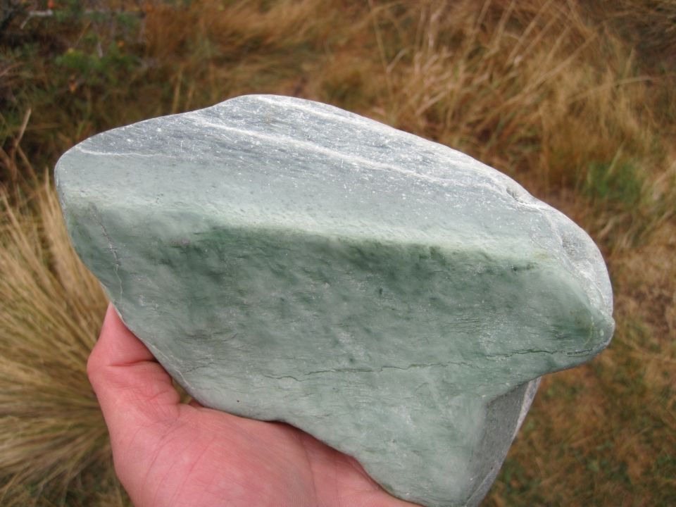 Pounamu is a taonga, found on the West Coast of the South Island in rivers. Image: LEARNZ.