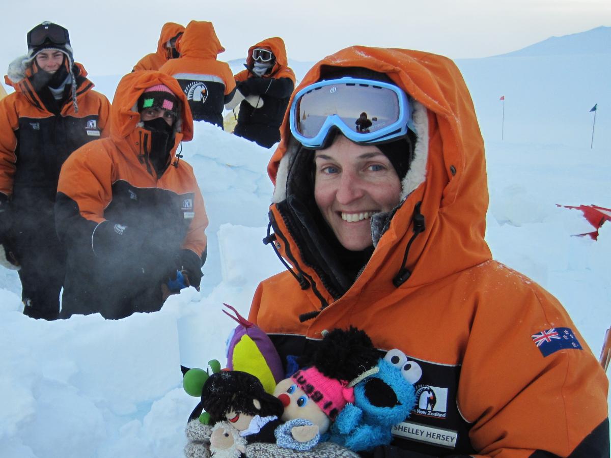 LEARNZ Teacher Shelley Hersey in Antarctica in 2012