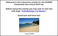 Kaitiakitanga o te Moana activity