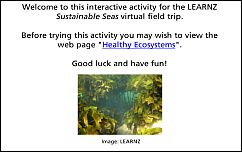 Healthy Ecosystems activity