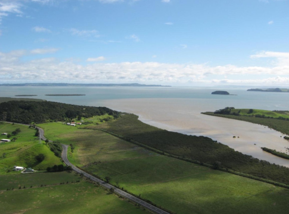Runoff from land has an impact on water quality. Image: NIWA.