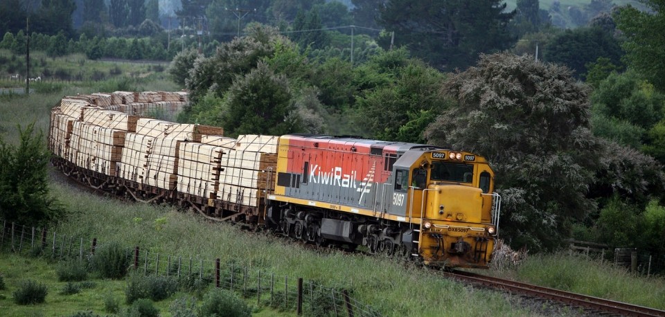 Freight trains move goods every day across Aotearoa. Image: KiwiRail.