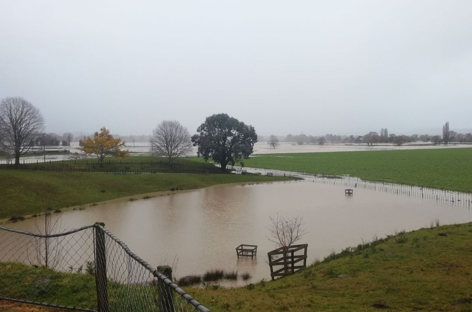 Northerly winds can bring heavy rain to parts of Aotearoa. Image: NEMA.